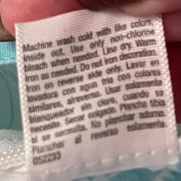 Ana Floral Sequin A Line Swing Lined Skirt Womens 4 Turquoise Boho Hippie Beachy - Picture 6 of 8